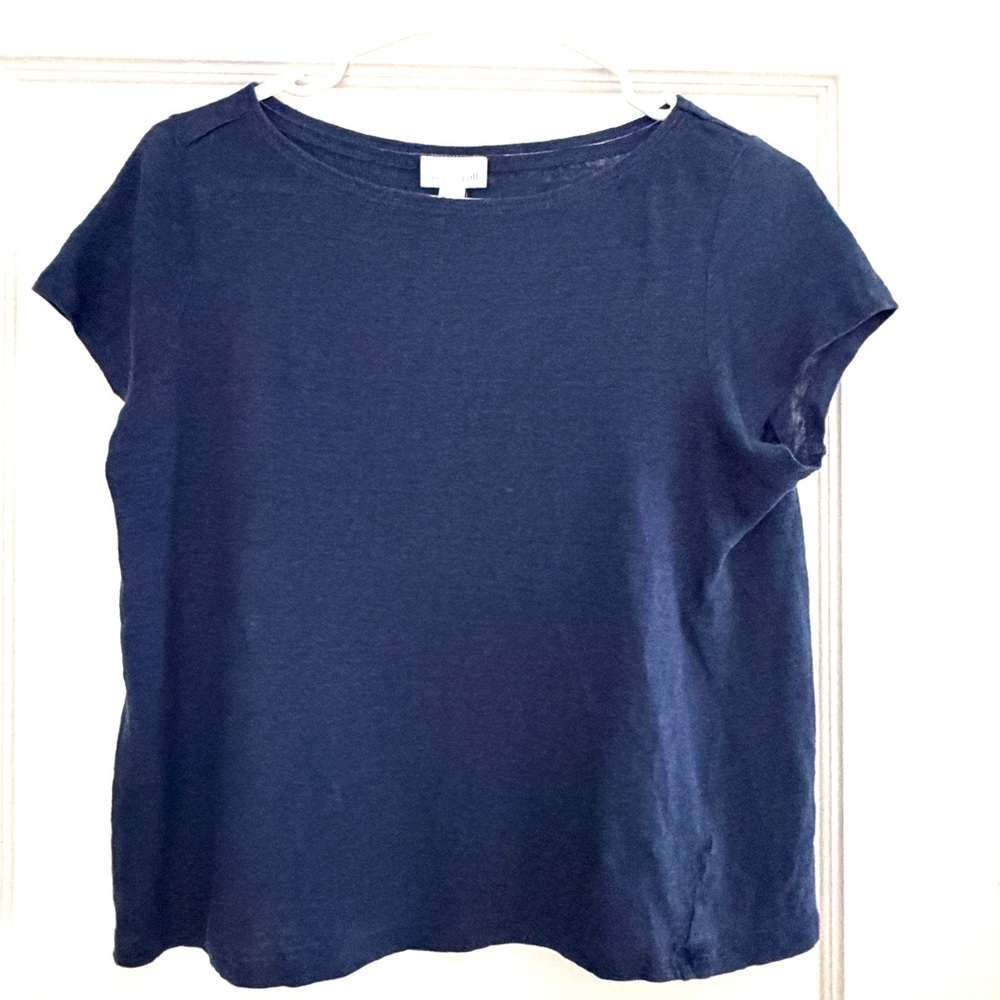 J. Jill Love Linen Short Sleeve Crew Tee